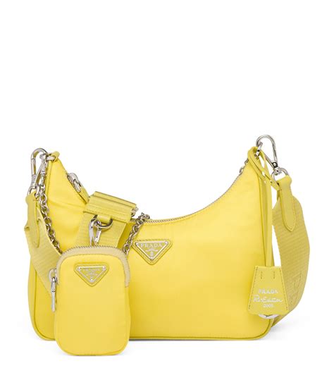 prada nylon bag neon|prada nylon shoulder bag price.